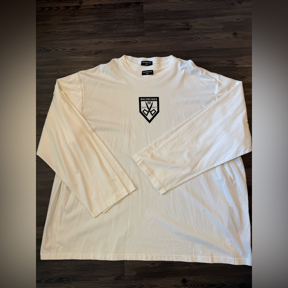 BALENCIAGA Double Tee | XXL | White